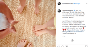 Robbie Williams und Ayda Field: Familie ist nun komplett (aydafieldwilliams/Instagram)